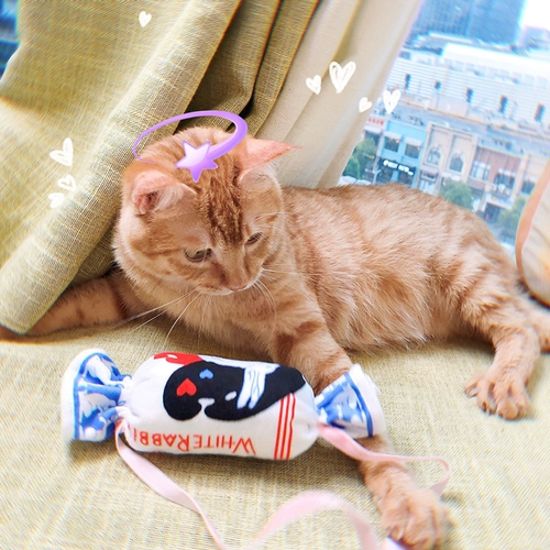 Милая мятная подушка, плюшевая реалистичная игрушка, белый кролик, домашний питомец, кот