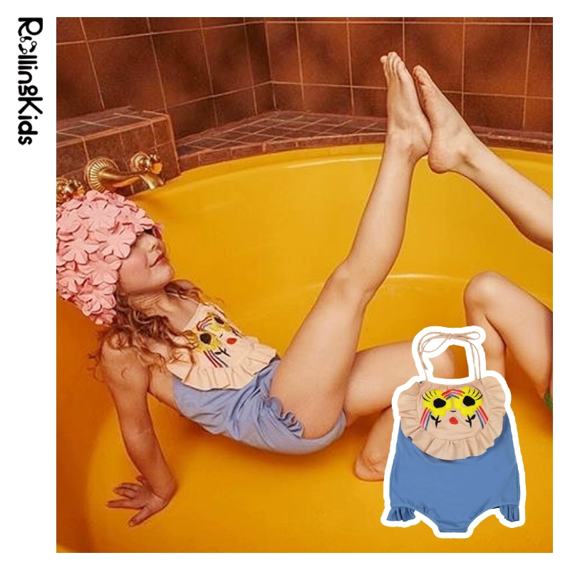 RollingKids | British Raspberryplum Girls Áo tắm một mảnh dễ thương Sling SS20 Sản phẩm mới - Đồ bơi trẻ em