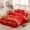 Hi tấm chăn trải giường bao gồm váy giường bốn bộ bông cưới váy cưới chăn bông lớn màu đỏ châu Âu - Váy Petti drap giường có viền