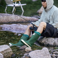 Giày đi mưa nam nữ, giày cao cổ chống nước, giày đi nước nam nữ, giày nước dài chống trượt cắm trại, ủng đi mưa dày chống mòn thời trang ủng mũi thép