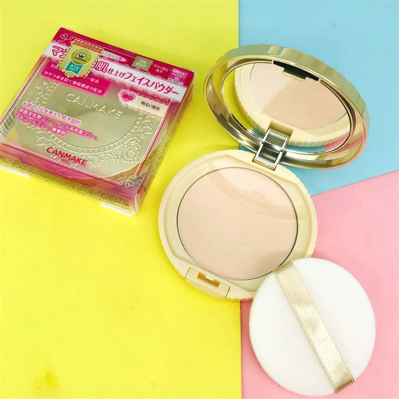 Nhật Bản Canmake Ida Marshmallow Powder Cake Oil Control Concealer Moisturizing Makeup Marshmallow Powder 10g - Bột nén