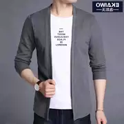 Áo len nam mùa thu cao cấp mới áo len giả hai chiếc áo len dài tay thanh niên Hàn Quốc - Hàng dệt kim