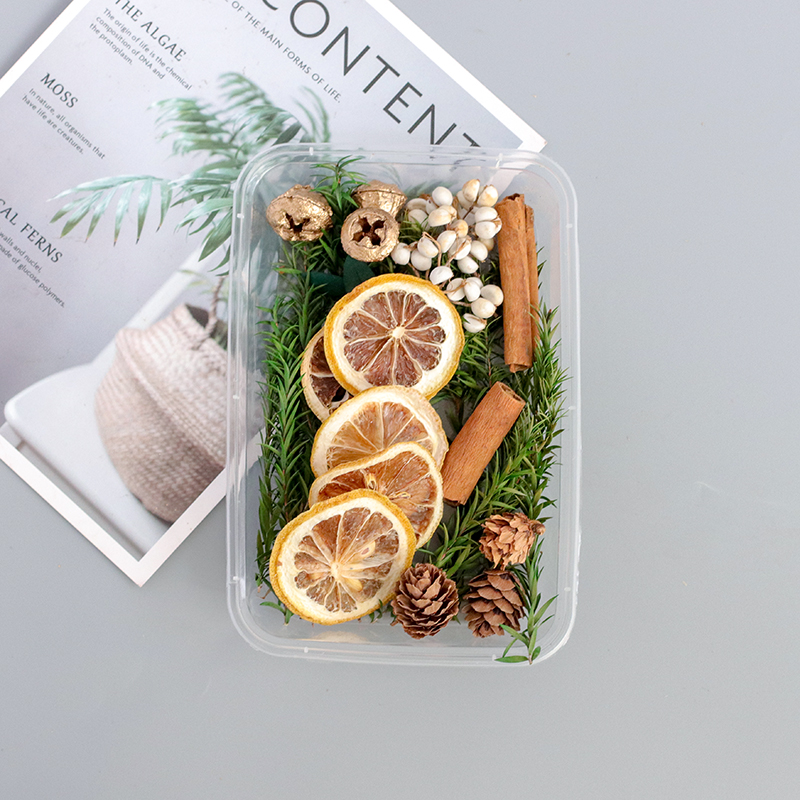 Lemon Grass / Dried Flower Boxbeautiful Mu son Mixed pack diy Hand made decorate Immortal flower Dried flower Set meal Material Science diy Photo frame Flower wood Embossed bag