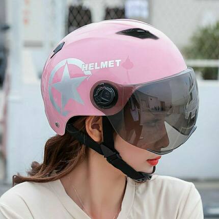 电动车头盔女四季通风摩托车头盔透气防晒