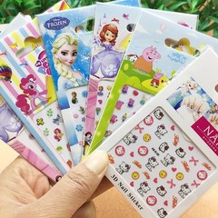 Children's nail stickers waterproof manicure stickers cartoon children's 3D Stickers