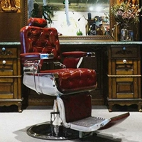 Парикмахерская масло головы красавица Стул High -Men's Barber Shop Специализированная парикмахерская для волос поднимается и расположено в перевернутых взрывах стулья