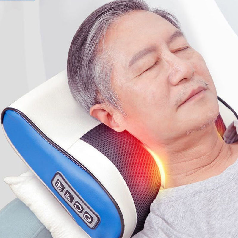 颈椎按摩器肩膀多功能颈部腰部背部肩部按摩枕家用电动枕头腰椎仪
