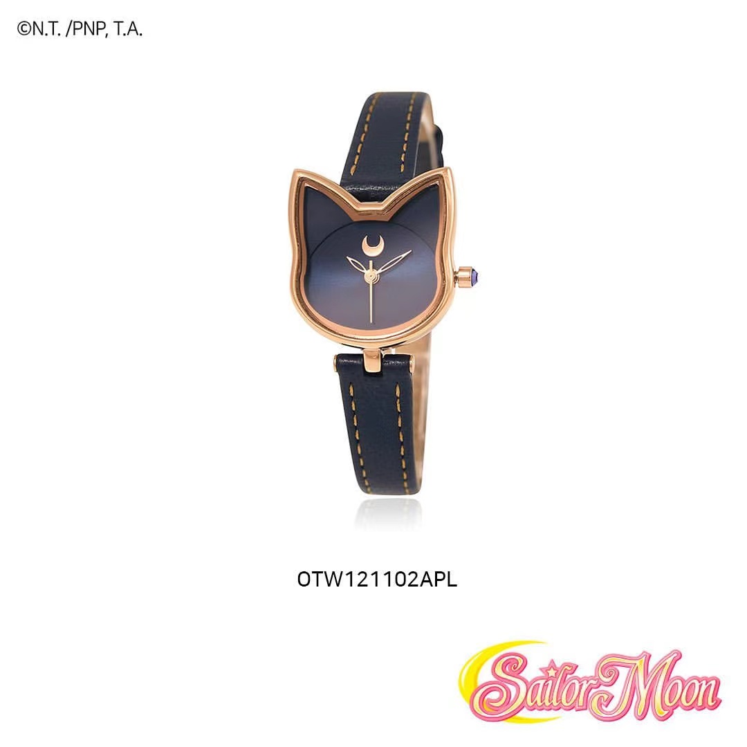 Black Cat Luna * BLACKfree shipping OST Sailor Moon jointly periphery Wrist watch female Japan and Korea comic Garage Kit new moon the republic of korea Purchasing agent new pattern