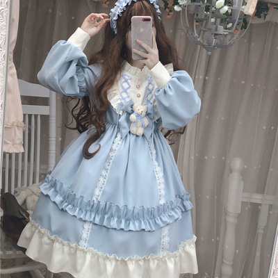 taobao agent Japanese summer cute dress, Lolita style, Lolita OP