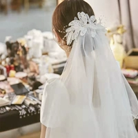 Ретро кружевной аксессуар для волос для невесты подходит для фотосессий, кружевное платье