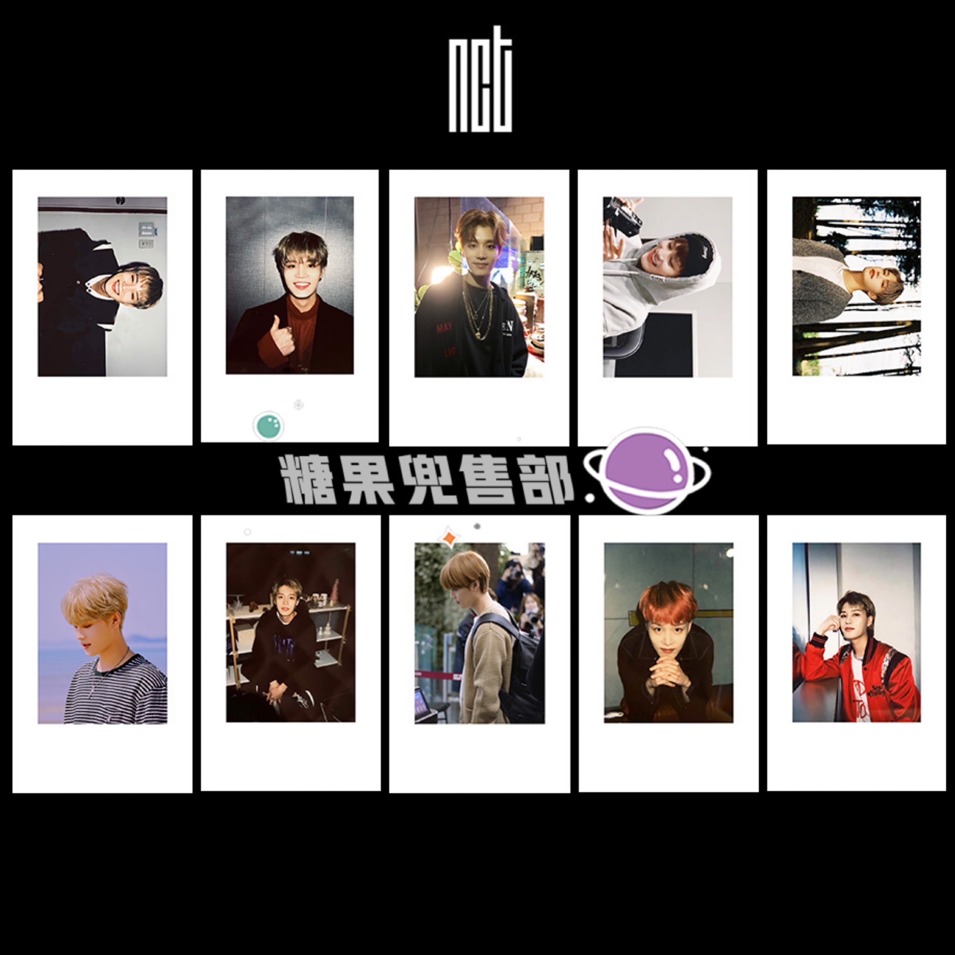 Wentai One Set Of 10NCT Luo Jianmin Li Tairong Simple Ambition Sheng lucas Polaroid Small card Same periphery Collection Photo Hand account source material