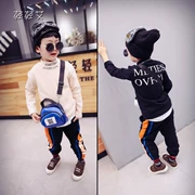Quần áo trẻ em mùa đông nửa cổ 2018 phiên bản mới của Hàn Quốc áo bé trai cộng với áo thun nhung dài tay ấm áp cho bé