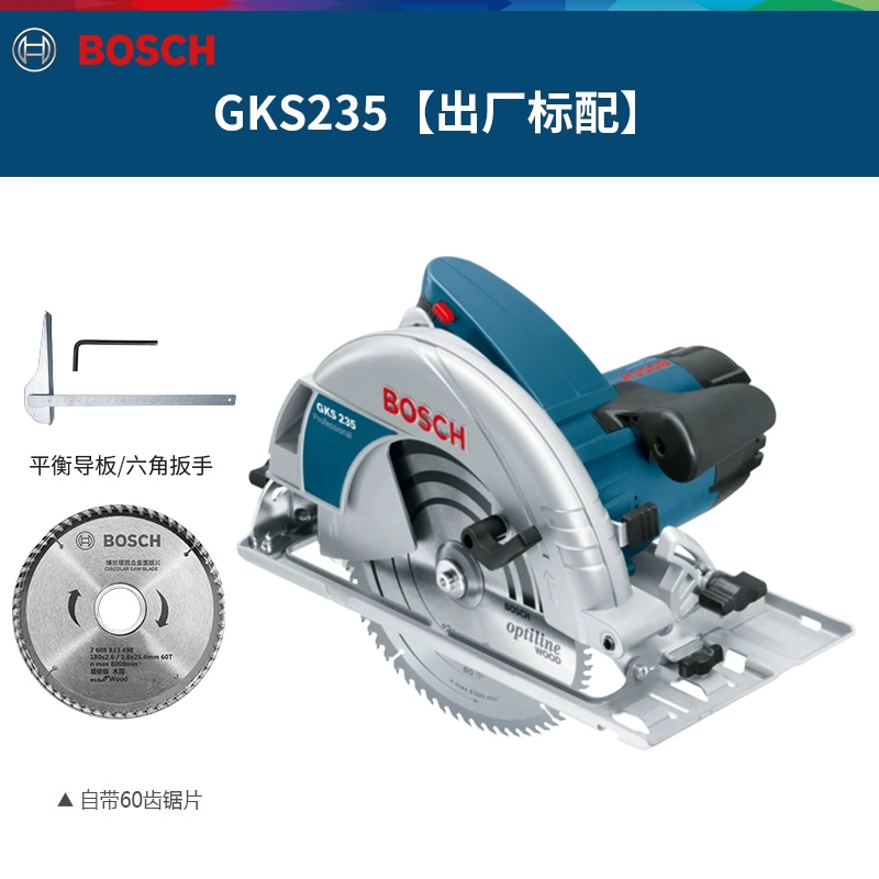 Máy cưa tròn điện Bosch GKS140/190/235 di động đa chức năng bác sĩ chế biến gỗ đĩa điện cưa may cat go cam tay Máy cắt kim loại