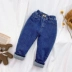 Một chiếc quần lông cừu và quần dày cho bé trai cho mùa đông quần jean bông ba lớp dành cho trẻ em Quần cotton mùa đông hợp thời trang dành cho trẻ em cửa hàng quần áo trẻ em Quần jean