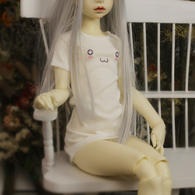 taobao agent Doll, long white T-shirt dress, clothing, scale 1:3, scale 1:4, scale 1:6