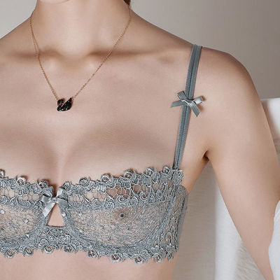 超薄款蕾丝全透明胸罩半杯二分之一内衣文胸大码女【单件/套装】-淘宝网 超薄款蕾丝全透明胸罩半杯二分之一内衣文胸大码女【单件/套装】-淘宝网