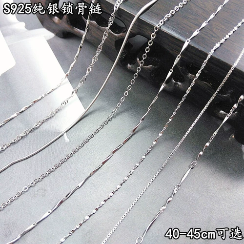 Ожерелье из шнура, модная цепочка до ключиц, серебро 925 пробы, популярно в интернете, городской стиль, серебро 925 пробы