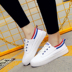 Mùa thu giày vải mới với phiên bản Hàn Quốc của đôi giày màu trắng giản dị giày phẳng sinh viên phẳng với đôi giày phụ nữ phần thấp Plimsolls