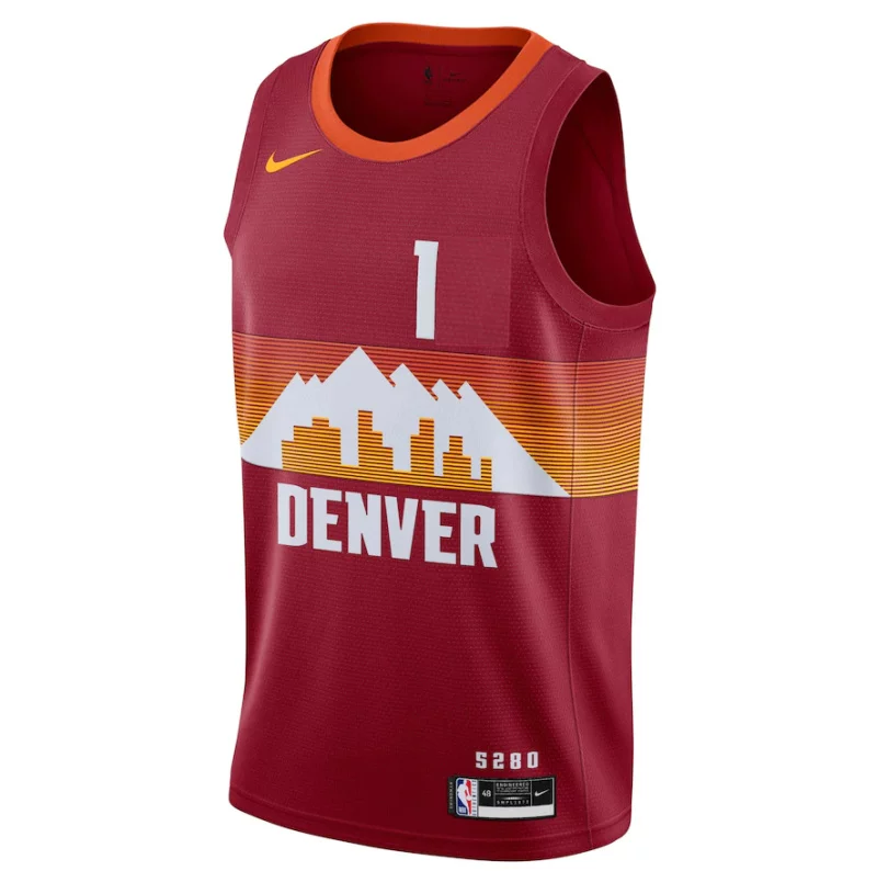 Американская версия Genuine Nuggets No. 15 Jakich Jersey 1 Porter Gordon Мужские баскетбольные ткани 27 Murray City Version