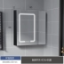 Không gian nhẹ nhàng sang trọng tủ gương nhôm phòng tắm thông minh toilet riêng toilet treo tường kho tủ gương khử sương có đèn gương để bàn Gương