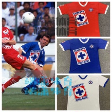 Настройка Джерси 96-97墨西哥蓝十字复古球衣埃莫西约 帕伦西亚cruz azul jersey