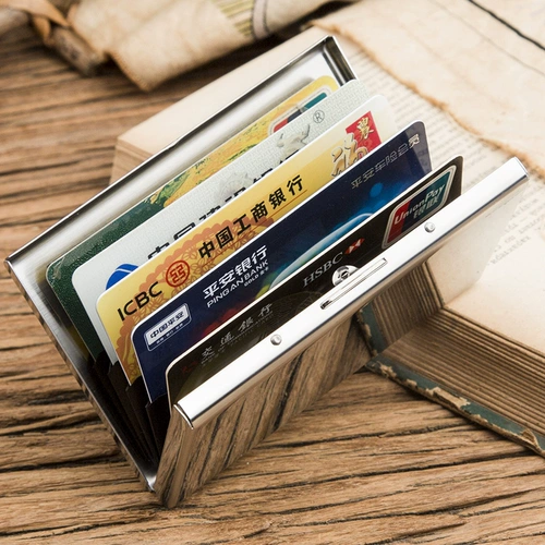 Универсальный картхолдер из нержавеющей стали, изысканная портативная металлическая сумка через плечо, анти-кража, коллекция 2022, популярно в интернете