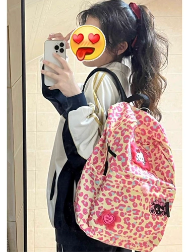 Высококачественный розовый ранец, сумка, вместительный и большой рюкзак