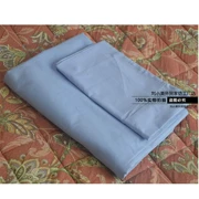 Bông nhẹ bông ánh sáng màu xanh phòng đơn màu xanh vỏ chăn đơn mã hóa Hải quân chăn đơn - Quilt Covers