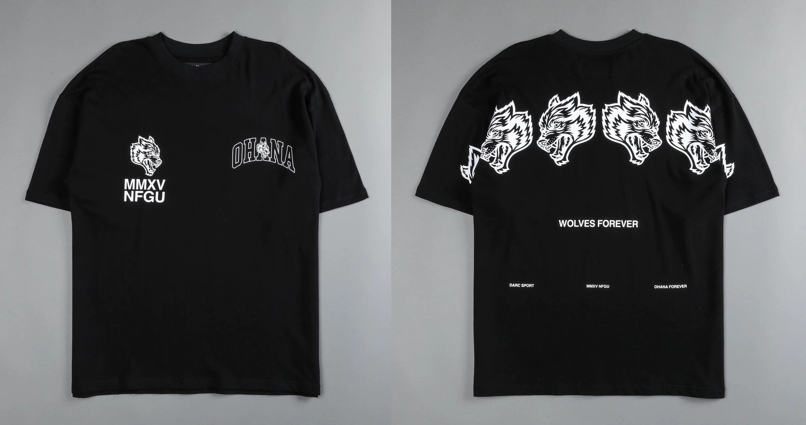 [Darc Wolf Спорт футболки Oversized графика DTG печать техника]
