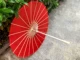 Чистый цвет большой красная ткань зонт