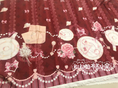 taobao agent Original Lolita handle fabric bilateral flower language lolita Lolita Lolita cloth BJD baby clothing table