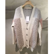 [Tiền gửi] 2018 đầu mùa thu mới của phụ nữ Hàn Quốc thời trang áo len khâu lamb len đan áo khoác cardigan
