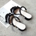 Mùa hè 2018 phiên bản Hàn Quốc mới của sinh viên hoang dã một đôi giày hai mang giày Roman cổ tích sang trọng với dày với dép nữ Sandal