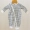 Baby dây kéo jumpsuit cotton mùa hè mỏng phần sơ sinh quần áo bé sơ sinh dài tay đồ ngủ nam và nữ romper bé - Áo liền quần