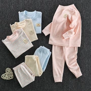 Bộ đồ lót cotton chải kỹ cho bé Bộ quần áo thu đông cho bé - Quần áo lót
