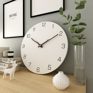 サイレント時計北欧壁時計クリエイティブリビングルームモダンシンプルクォーツ時計大気デジタル寝室ホーム大型壁時計