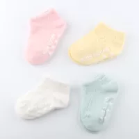Детские летние тонкие хлопковые нескользящие милые дышащие носки для мальчиков для раннего возраста