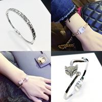 Thời trang phiên bản Hàn Quốc của các mẫu thủy triều đơn giản Vòng đeo tay Hàn Quốc Trang trí tay nữ trang sức vòng tay phụ kiện trang sức phụ kiện trang trí vòng tay phụ kiện vòng cuff bạc