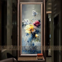 Арт стеклянный фон фон стены, экраны перегородка, экране современное минималистская скульптура Матовая мастерство, стеклянные цветы, богатые цветы