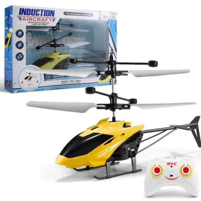 Máy bay trực thăng có thể sạc lại chống rơi máy bay cảm ứng điều khiển từ xa Máy bay không người lái mô hình máy bay đồ chơi trẻ em món quà cậu bé 1 - Đồ chơi điều khiển từ xa