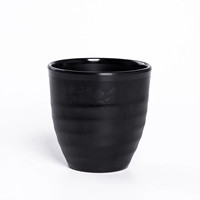 62011-3 Черная скраб-вишневая чашка