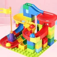 Lego, горка, конструктор, игрушка для мальчиков, вариационные строительные кубики с рельсами, 3-6 лет