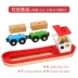 đồ chơi trẻ em nhỏ chất lượng đầu máy gỗ xe đẩy ca khúc xe tay ga từ khoang phía trước tương thích ca khúc gỗ Đồ chơi bằng gỗ