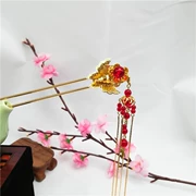 Vũ điệu ma thuật Hanfu phụ kiện tóc kẹp tóc trang phục tiara cổ retro tua cổ tiara tóc lược bước nhảy hiệu suất - Phụ kiện tóc