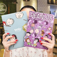Подходит для IPAD персонализированный мультфильм Snoopy Silicone Silicone iPad10.2 Защитная обложка 2020 Новый Air3 Pro10.5 -INCH 2018 Кожаный чехол Mini1/2/3/4/5 Soft Shell 4 Smart Sleep 8