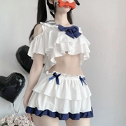 SALTCRUSH Bộ đồ học sinh gợi cảm và dễ thương Nhật Bản lolita hai chiều jk đồng phục thuần khiết Desire thủy thủ phù hợp cho nữ