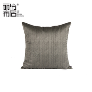 伶 居 丽布 Hiện đại phòng mô hình gối mô hình phòng jacquard đệm bạc gối mềm túi xương cá mẫu vuông gối