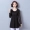 Áo sơ mi ren đáy mùa thu đông ấm áp cộng với nhung dày mới 2018 Hàn Quốc áo dài tay nữ voan dài áo sơ mi đen nữ