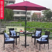 Bàn ghế ngoài trời ban công wicker ghế ba hoặc năm bộ ngoài trời sắt rèn ghế mây bàn cà phê kết hợp sân vườn giải trí đồ nội thất