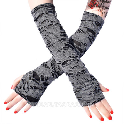 taobao agent Long gloves, tattoo, sleeves, punk style, cosplay, 2 carat